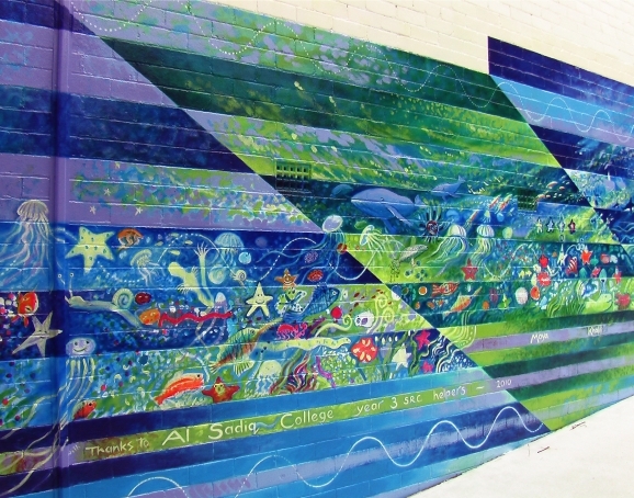 Yagoona Station mural for Bankstown Council 21 mtrs long - Image