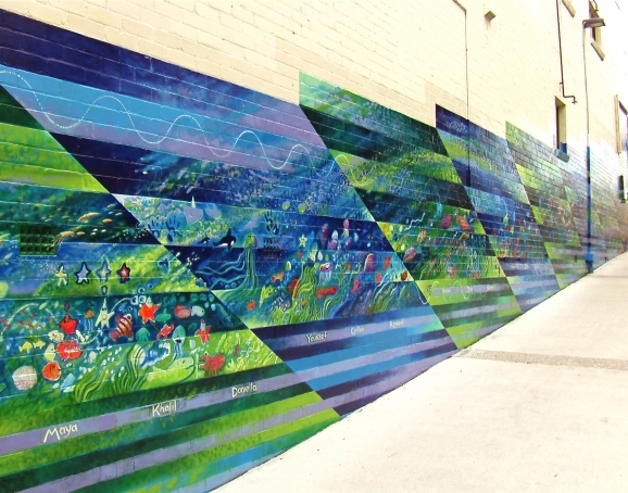 Yagoona Station mural for Bankstown Council 21 mtrs long - Image