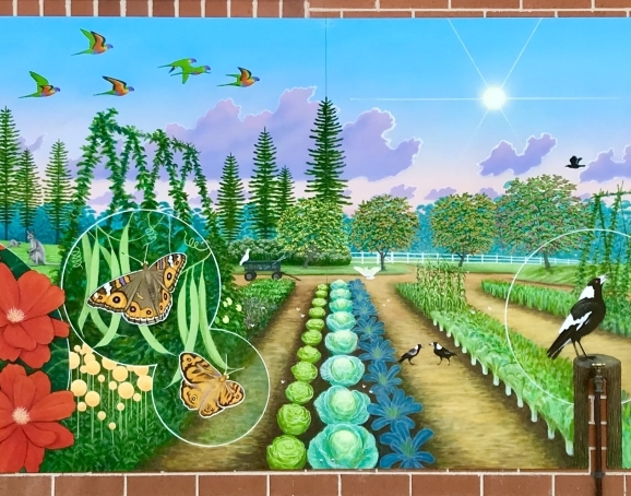 Manly West Public School Garden Mural  - Image
