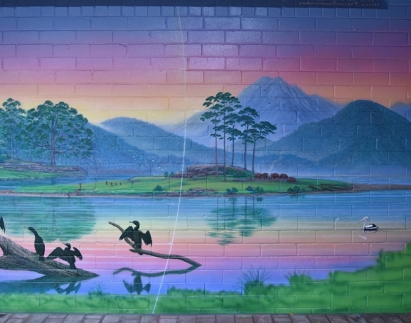 Details of mural at entrance of Lindfield East Public School. 
Total length 6.5 metres - Image