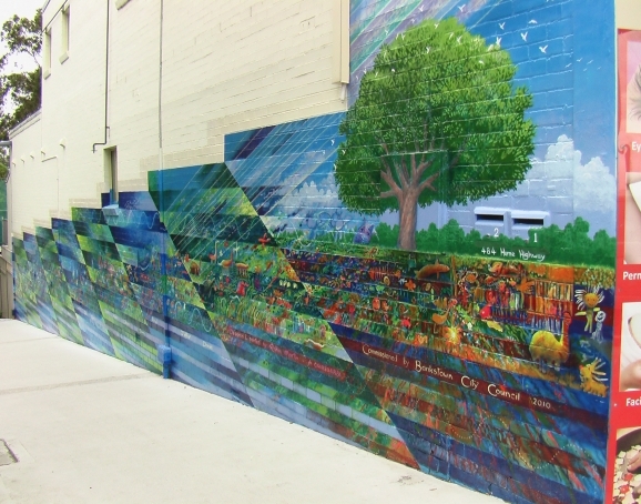 Yagoona Station mural for Bankstown Council 21 mtrs long - Image