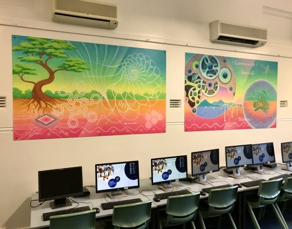 Manly West PS computer room panels - Image