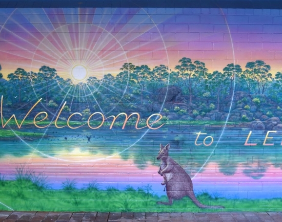 Details of mural at entrance of Lindfield East Public School. 
Total length 6.5 metres - Image