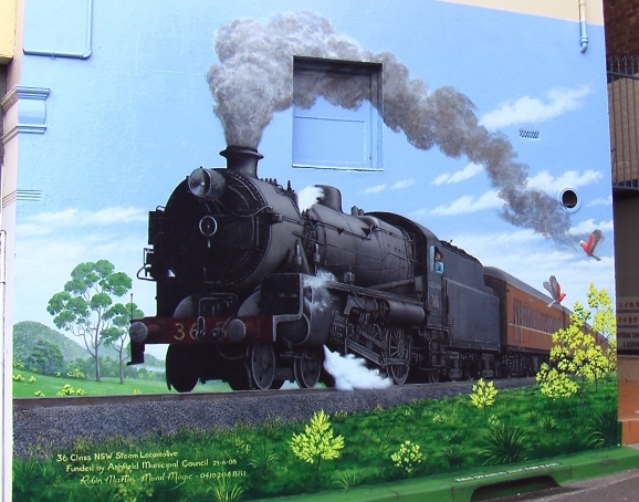Heritage Steam Locomotive, Ashfield Station - Image