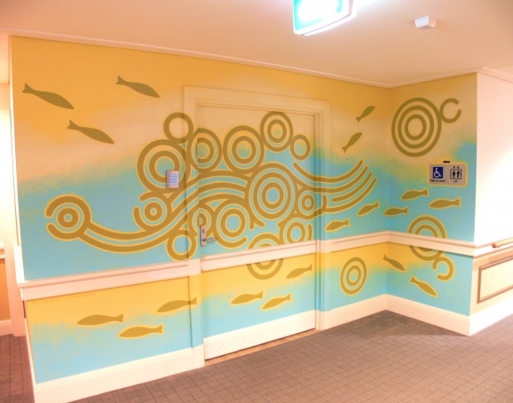 Interior mural at Minnamurra Aged Care, Drummoyne - Image